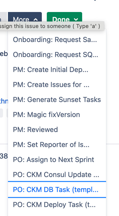 db task jira automation